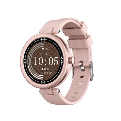 China Newest high quality full touch screen round touch smart watch with ecg smart watch for girls pink for sale