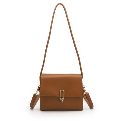 China Fashion Winter Caramel Color PU Cross - Custom Body Bag Cross - Body Bag for sale