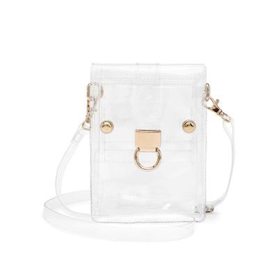 China Clear PVC Stadium Fashion Mini Bag USA Approved Clear Cross - Body Purse for sale