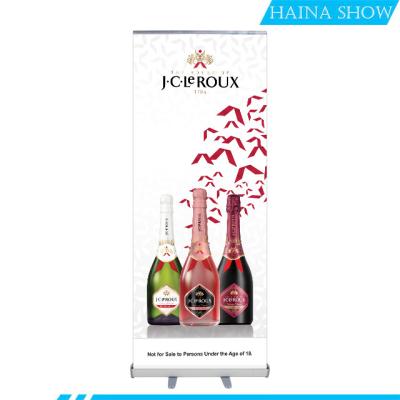 China Guangzhou Factory Retractable Portable Roll Up Banner Cheap Roll Up Stand Roll Up Display For Promotion for sale