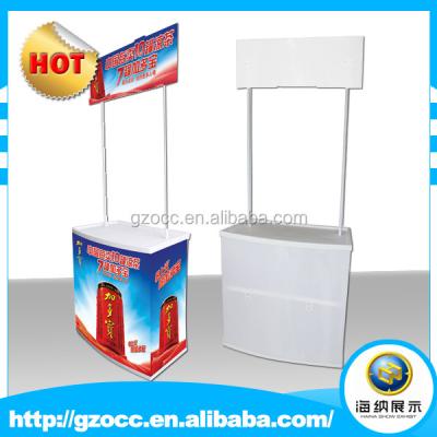 China Exhibition and advertisements& touring show table advertising promotion outdoor plastic tasting rack for advertising for sale