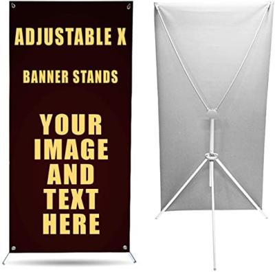 China Lightweight Tripod X-frame Banner Display for Fair Event, Portable Store Sign Stand with Carry Bag for sale