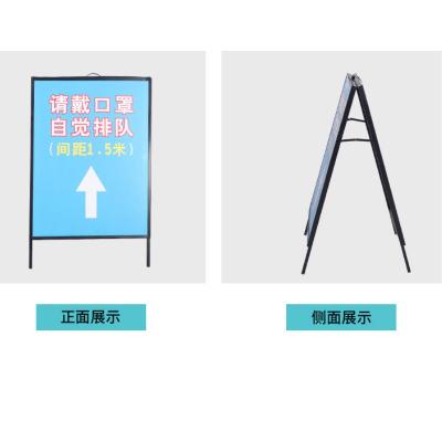 China Heavy Duty Sign Folding A-Frame Sidewalk Sign For Outdoor Or Indoor Advertising for sale