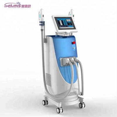 China Dye removal stationary 3 in 1 beauty instrument Shr Elight ND yag laser for hair removal tattoo removal for sale