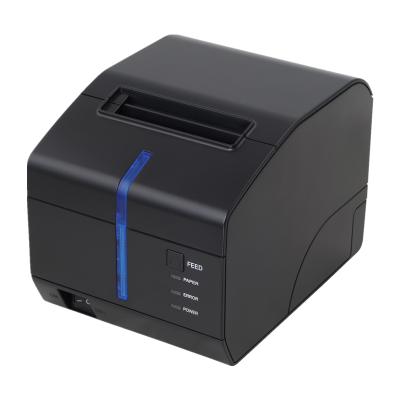 China Black POS 80mm Thermal Receipt Printer With Sound And Light Reminder for sale