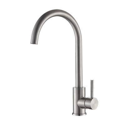 China Sense Faucets Modern Design Durable Kitchen Sink Mixer Brass Faucets One Handle Single Hole Faucet For Apartment Kitchen for sale