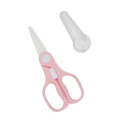 China Environmental Friendly Portable Ceramic Shears Food Cutting Scissors For Baby Food for sale