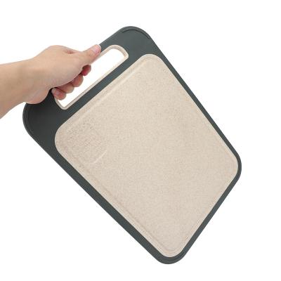 China Multi Functional Side Wheat Double Functional Metal Kitchen Accessories Straw Cutting Board Stainless Steel Chopper With Sharpener for sale