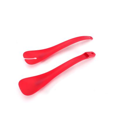 China Selling Anti Slip Salad Hot Detachable Buffet Clamp Plastic 3 Amazon Food Tongs 3 In 1 BBQ Grill Tongs for sale