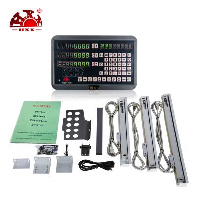 China DRO system is used for hxx 3 axis digital display dro mill/lathe/dro set GCS900-3DB+ of drilling/cutting machines etc. and 3 pcs linear scales for dro system for sale