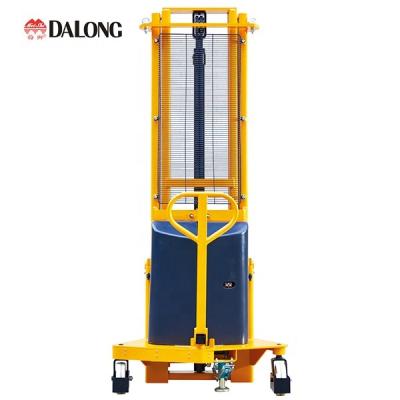 China Hotels Heavy Duty 1500kg 3000mm Power Stacker Manual Stacker Forklift for sale