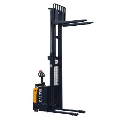 China Building Material Shops DALONG Electric Stacker 2t 3500mm Heavy Duty Type With Manual EPS Stacker for sale