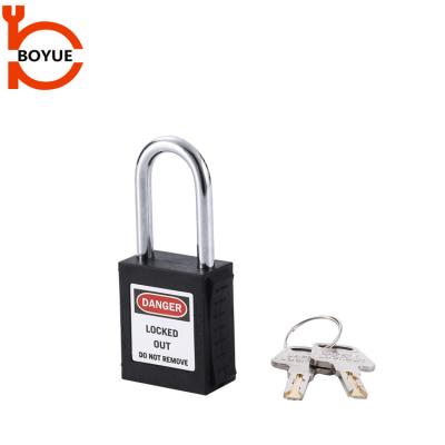 China Labor Safety Lockout Padlock Security 38mm Shackle Protective Locks Safety Lockout Padlock With Master Key Security Dustproof Padlock for sale