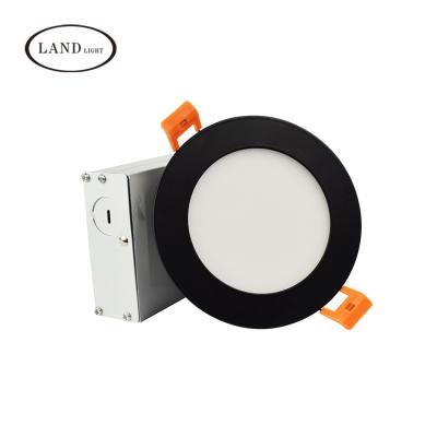 China Modern Led Recessed Slim Low Profile Panel Light With Junction Box Air Dimmable 4 Inch 9W 550 Warm White 3000K Cri80+ Lumens Etl for sale