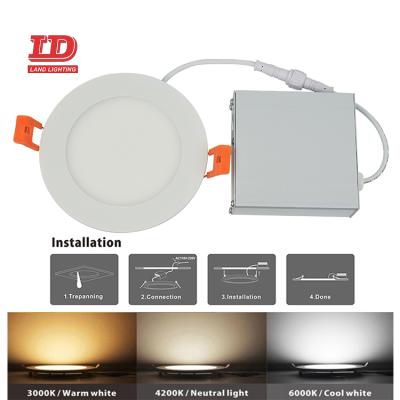 China Modern Etl 4 Inch 8 Inch 6 Inch 110V 120V Smart Canless Flexible Recessed Lighting Slim Led Panel Ceiling Lights for sale