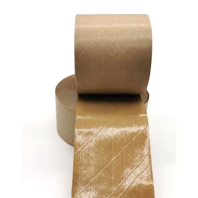 China Heat Resistant Reinforced Gummed Paper Tape Water Activated Paper Tape Kraft Paper for sale