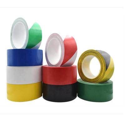 China Waterproof Safety PVC Warning Device PVC Lane Flooring Marking Adhesive Tape for sale