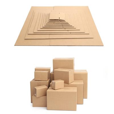 China Recycled Materials Corrugated Paperboard Cardboard Packaging Box Storage Paper Custom Size With Logo Printing for sale