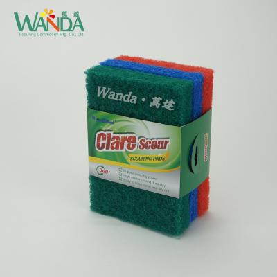 China Sustainable Cleaning Brush Pad Household Scrubber Scrubber Scouring Pad for sale