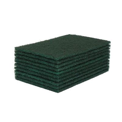 China Durable Medium Duty Kitchen Cleaning Pad Green Scouring Pad for sale