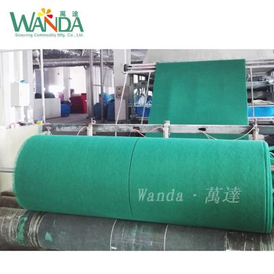 China Sustainable Industrial Use Cleaning Tool Sponge Scouring Pad Rolls Scrubber Pad for sale