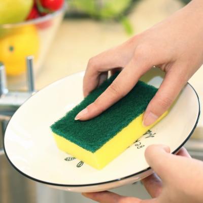 China Sustainable Kitchen Dish Clean Wash Scrub Sponge for sale