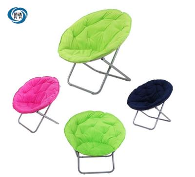 China Modern Durable Portable YongKang Moon Soft Folding Chair , Outdoor Round Folding Moon Chair for sale