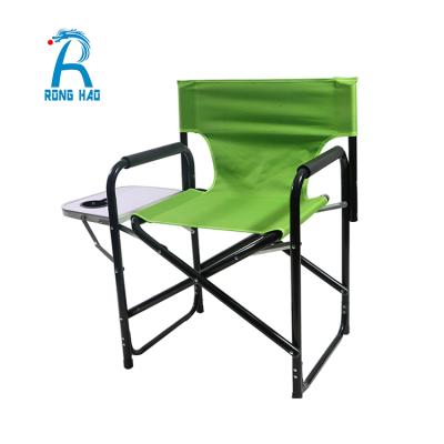 China High quality long term durability lightweight aluminum director outdoor camping folding chair with folding side table for sale