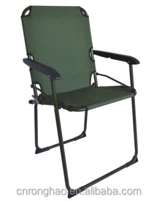 China Long Term Durability Customized Cheap Camp Folding Outdoor Chair With Armrest for sale