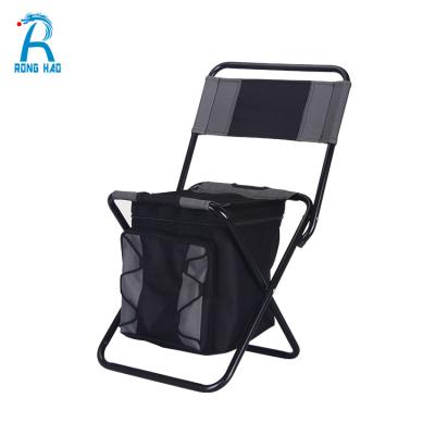 China Modern Travel Fishing Backpack Chair, Outdoor Folding Picnic Cooler Bag Chair with Zipper Bags for sale