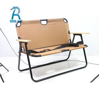 China Long-term durability Japanese chair double new beach chair outdoor folding portable camping chair and Korean with lift back for sale