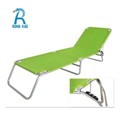 China Modern Portable Folding Bed Best Price , Adjustable Sun Bed for sale