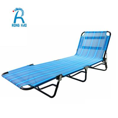 China 8 Years Modern Yongkang Folding Long Beach Sun Cheap Adjustable Beds for sale