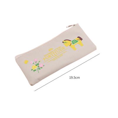 China 2019 Lovely Creative Pen Bag Canvas Cartoon Oxford Cloth Change Purse Stationery Bag Manufacturers Wholesale for sale