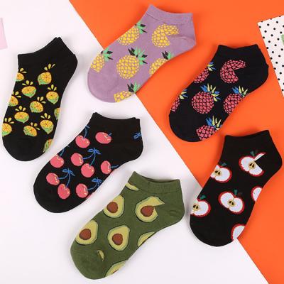 China Breathable High Quality Cheap Cute Fruit Ankle Socks Fashion Socks Women for sale