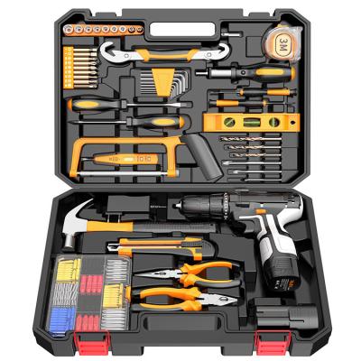 China Portable Cordless Impact Drill Multi-Function Electric Lithium Battery Machine Tool Combination Kits 16.8V Electric Industrial Hand Drill Screwdriver Set for sale