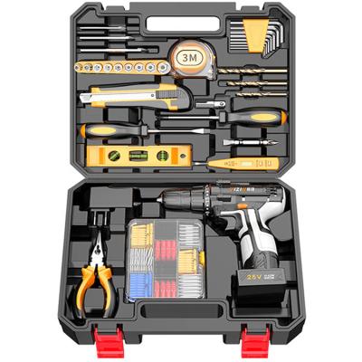 China Power Tool Combination Kits China Made 25v Portable Electric Drill Brushless Power Tools Kit Set Power Drills Combo Kit With Charger for sale