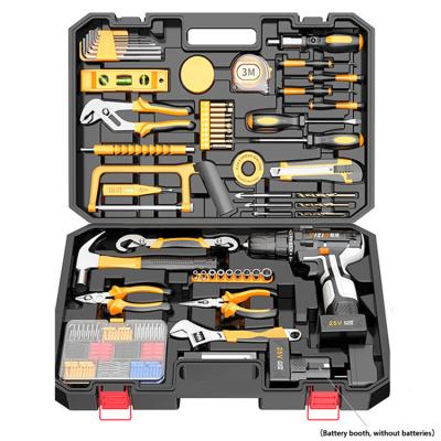 China Power Tool Combination Kits Good Performance Power Tools 25-volt Power Drills Li-ion Battery Pack 800w 10mm Portable Electric Impact Drill Kits for sale