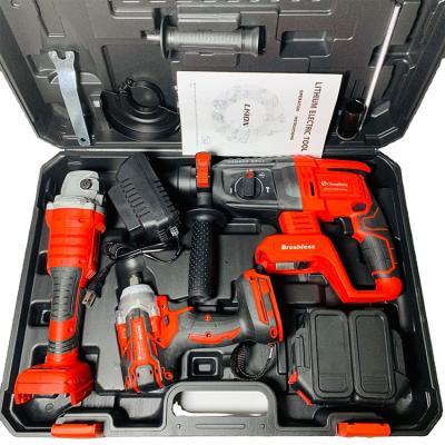 China Cordless Electric Power Drills Handheld Portable Screwdriver Cordless Drill Machine Power Tools Tool Kit Steel:10mm/Wood:20mm for sale