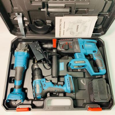 China Factory Power Drills Portable Electric Cordless Brushless Cordless Drill Kit 21v Machine- Kit 18v Lithium Battery Steel:10mm/Wood:20mm for sale