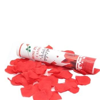 China Wedding supplies colourful flower rose petal gender reveal wedding party Popper cannon confetti for sale