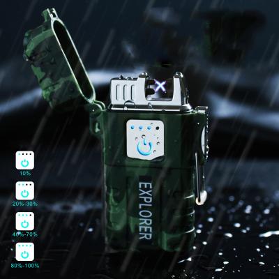 China New Novelty JL-317 Dual Switch Plasma Led Arc Lighter High Quanlity Electric Lighter Cheap Novelty Waterproof Lighter for sale