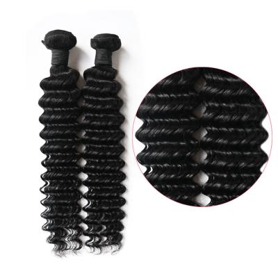 China Best Price Remy Raw Virgin Brazilian 100% Deep Wave Human Hair Bundles Deep Wave Weft Extensions for sale