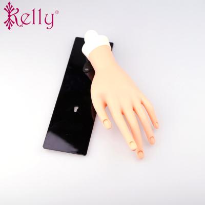 China Convenient Low Price Manicure Tool Flexible Soft Plastic Model Nail Practice Hand for sale