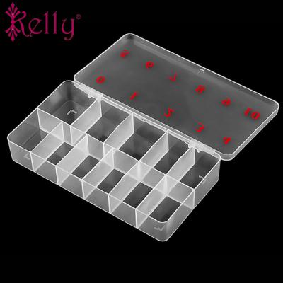 China Convenient nail decoration storage box nail accessories separate box nail tips storage box for sale