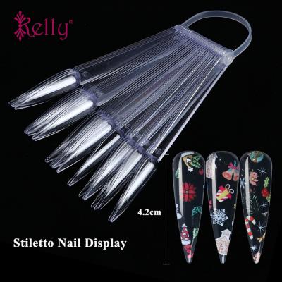 China Book 32 Tips Color Swatches Transparent Gel Polish Nail Stylus Nail Tips Display for sale