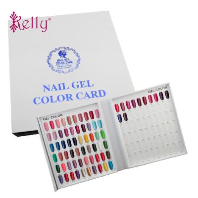 China 120/216/308 Book Colors Nail Gel Polish Color Chart Book Nail Tips Display for sale