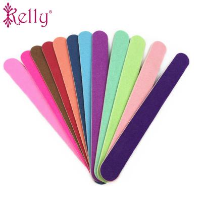 China Durable Professional Black Wooden Nail File 100 180 Colorful Straight Disposable Grit Nail File for sale