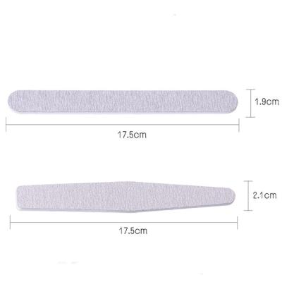 China Gray Nail File Zebra Sanding Double Sandpaper High Quality Nail File for sale