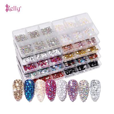 China Decoration Crystal Diamond Jewels Nail Art Display of nails tending 2020 nails Art Decoration Diamond Crystal for sale